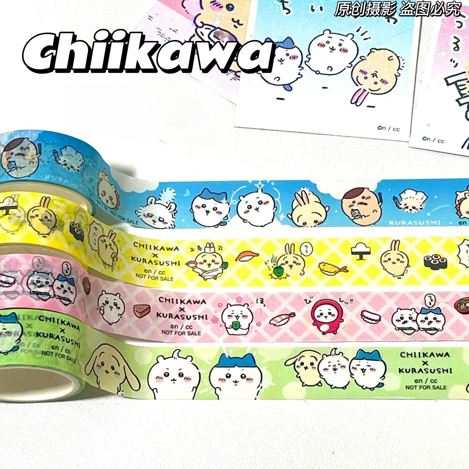 Kawaii Chiikawa Anime Washi Tape Hot Selling Decorative Paper Tape For Handbook Diary DIY Craft Student Stationery Supply