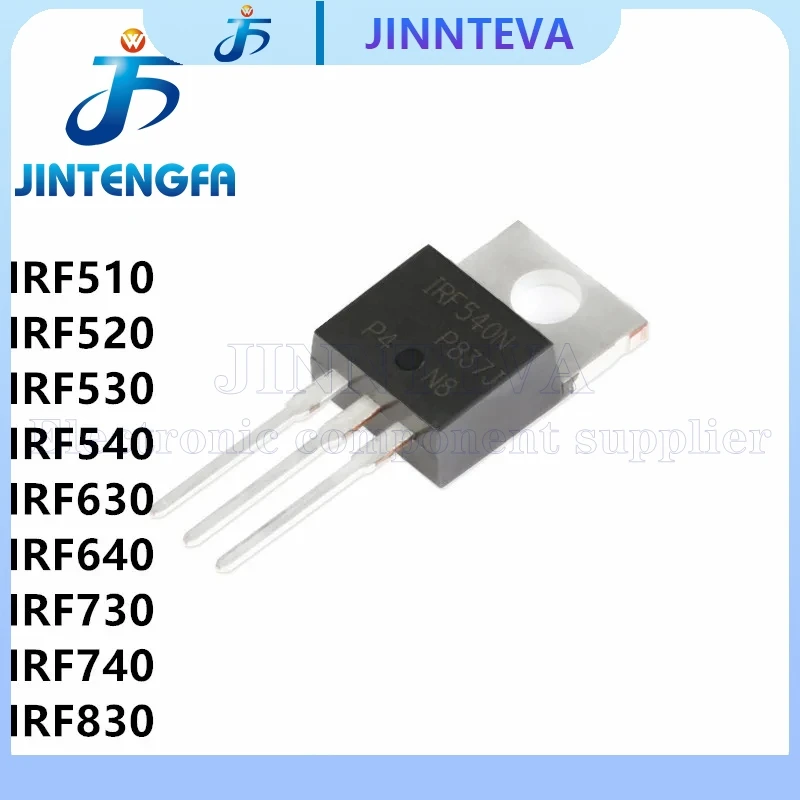 10 قطعة IRF530 IRF540 IRF630 IRF640 IRF740 IRF840 TO220 DIP N-قناة MOSFET IRF530N IRF540N IRF630N IRF640N IRF730 IRF830 PBF