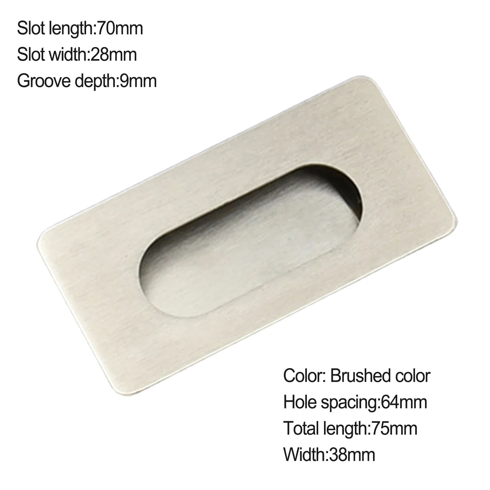 

С винтами Ручка шкафа из цинкового сплава с прорезями Утопленная ручка Скрытая ручка Удобная для мебели Высокое качество