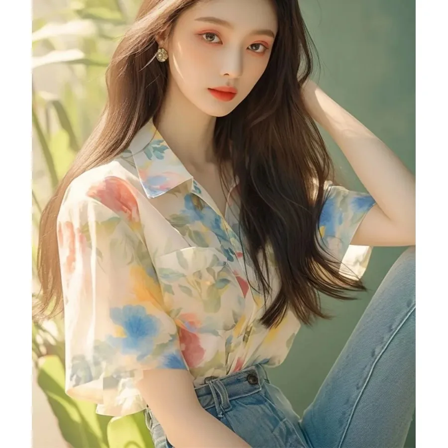 ชุดเดรสผู้หญิงลายดอกไม้ Chic een ทรงเข้ารูป ปกปิดหุ่น แฟชั่นฤดูร้อน ผ้าวิสโคสคุณภาพพรีเมียม ความยาวปกติ