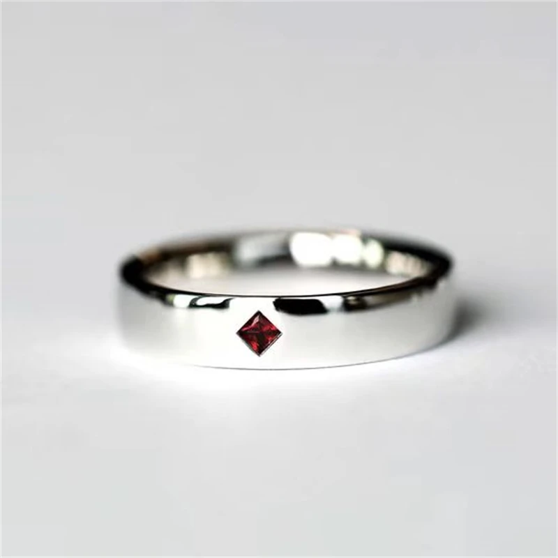 Zamrud, Rubi, safir, safir, cincin pasangan kustom buatan tangan desainer, cincin pernikahan, hadiah liburan dan hadiah