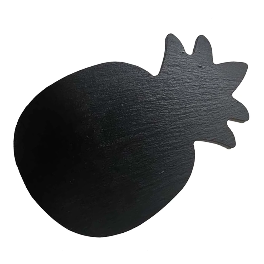 

Pineapple Rock Dinner Plate Steak Stone Plates Placemat Serving Tray Black Matte Sushi