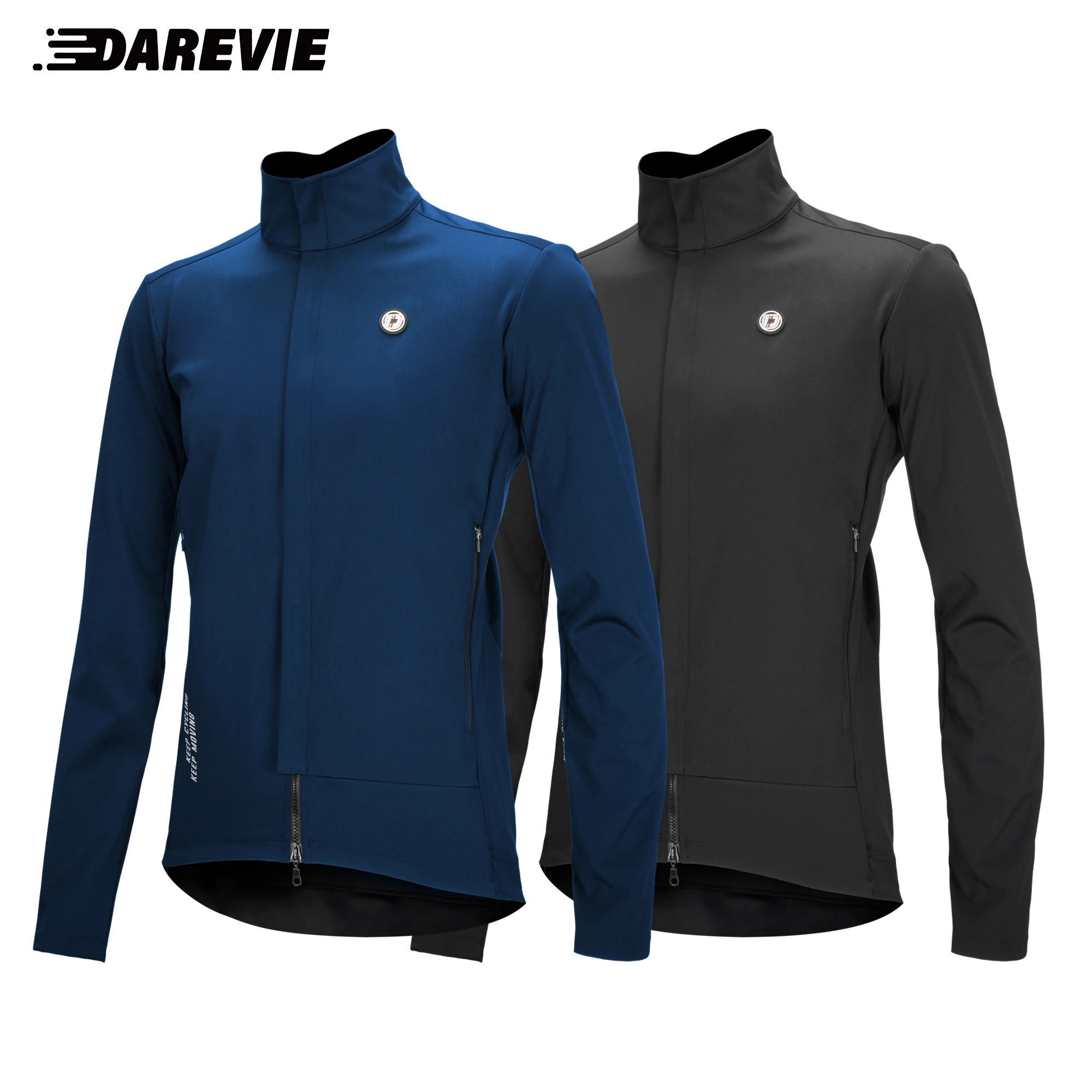 DAREVIE Cycling Jacket Winter Thermal Fleece Cycling Extreme Soft-shell Hot Warm Up Windproof 10 Water Resistance For -5~10 ℃