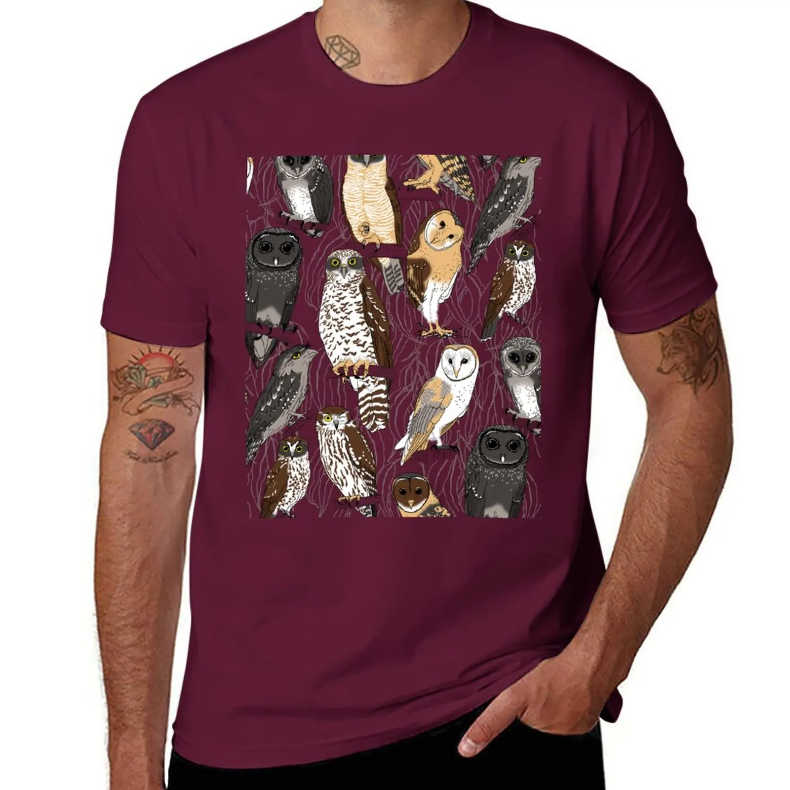 

New AUSTRALIAN OWLS - tee shirts, other apparel & homewares T-Shirt sweat shirt quick drying shirt men clothes