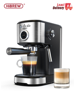 HiBREW Espresso Coffee machine Cafetera Semi Automatic Coffee Maker 15Bar Visual Temperatura H5A