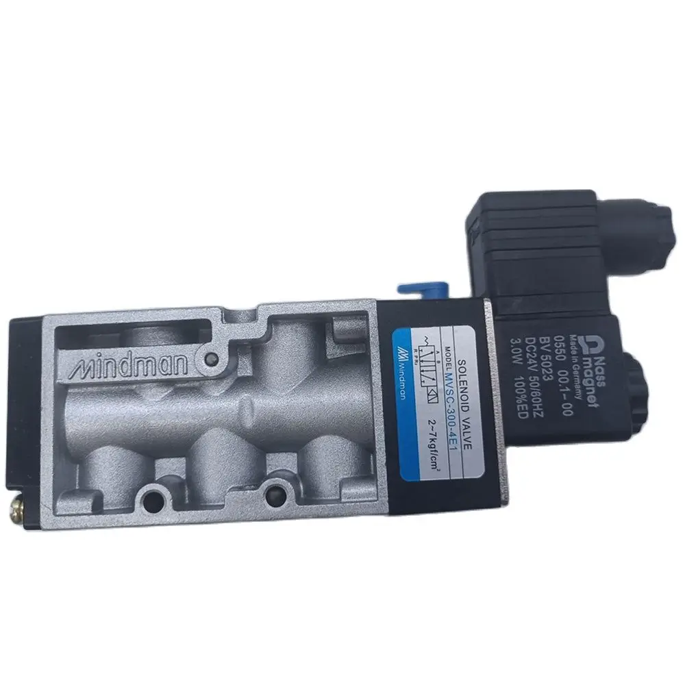 Medium 5 Ports 2 Position MINDMAN MVSC Series MVSC300-4E1 3/8 BSP Thread AC110V Pneumatic Solenoid Valve Electrovalve