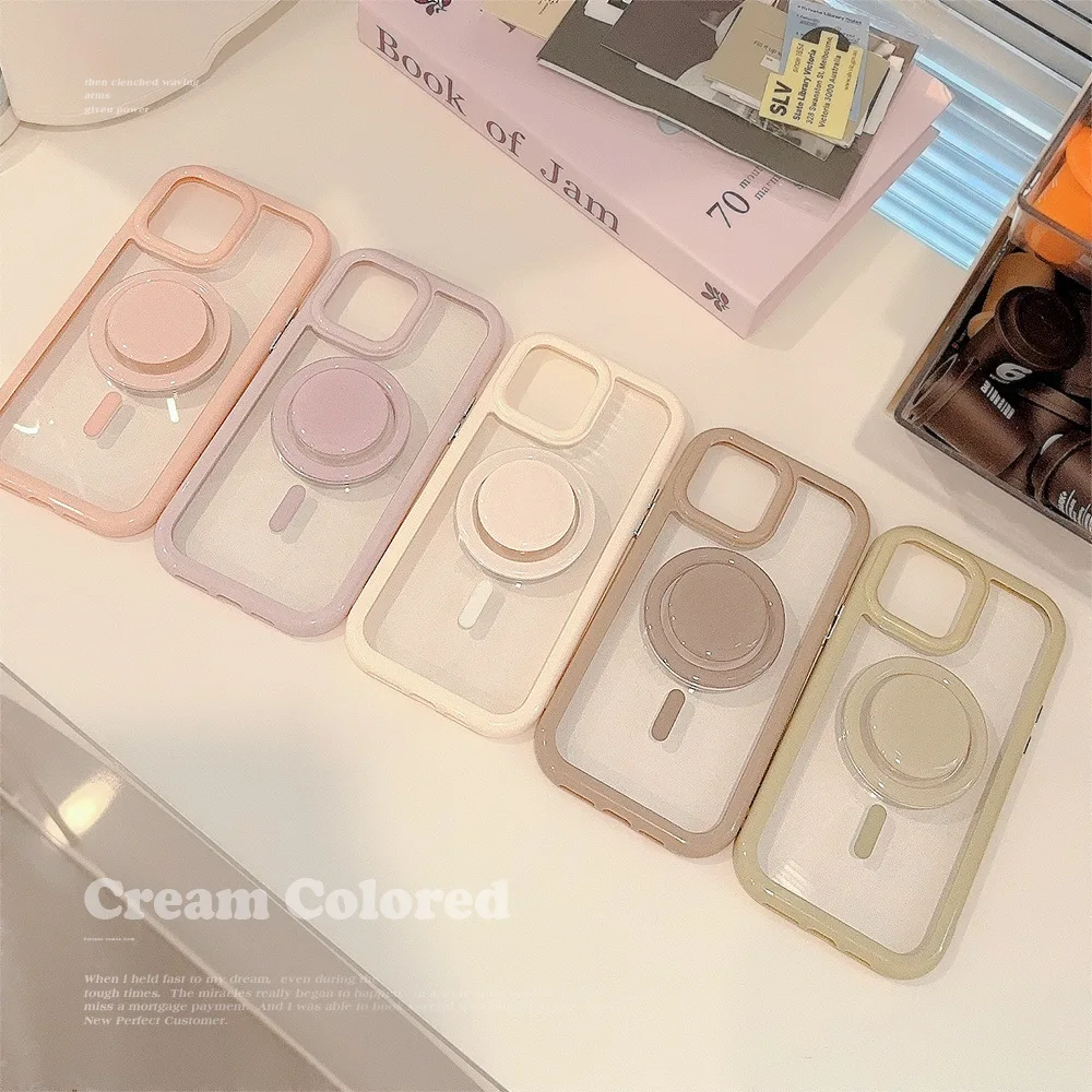 Ice cream colorful jane stand holder magnetic phone case cute cover for iphone 13 12 pro max 14 15 plus 11 promax capa