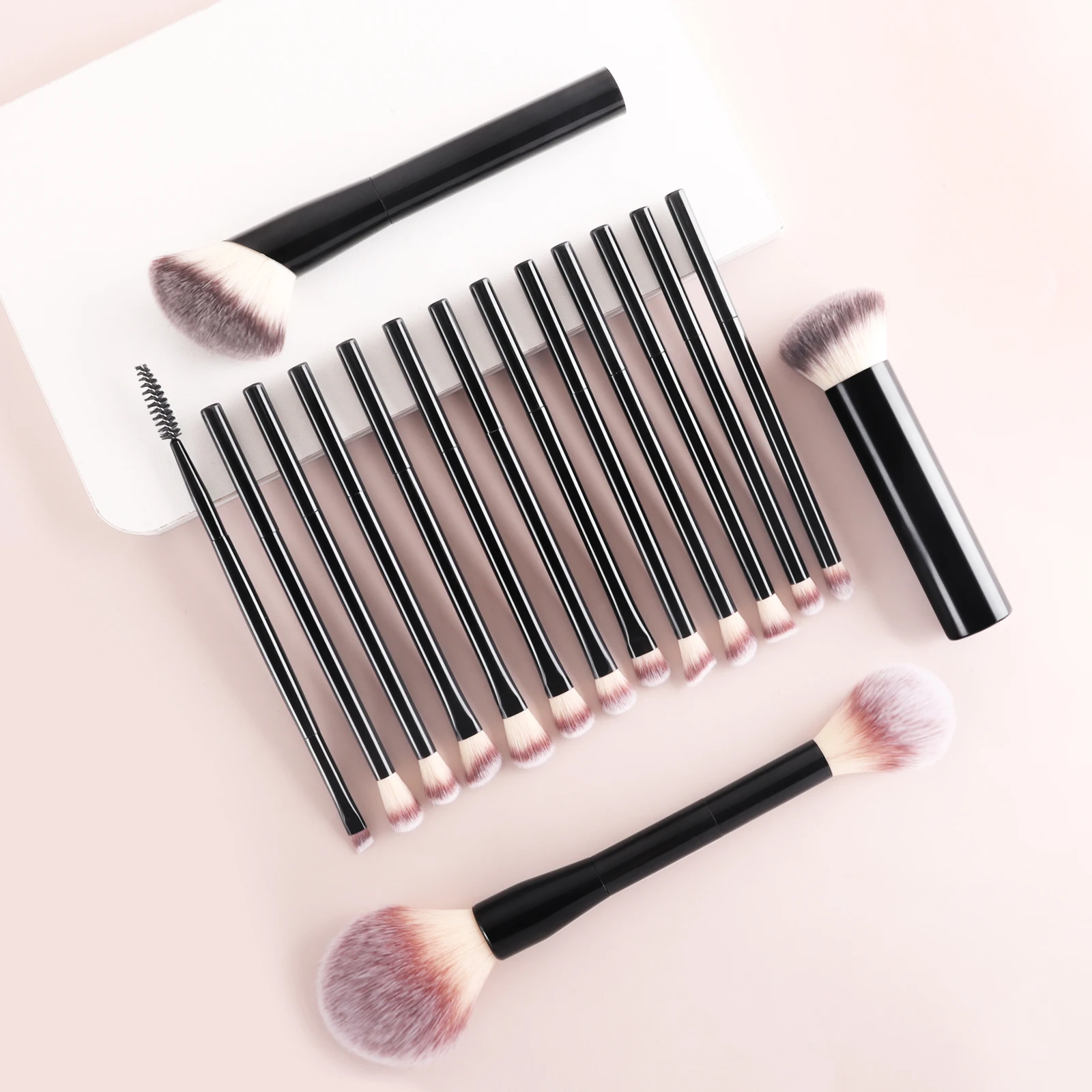 16 ชิ้น Multi Foundation พิเศษแปรงแต่งหน้าชุดอายแชโดว์ผู้หญิงเครื่องสําอางค์ loose Powder Blush Blending Beauty คอนซีลเลอร์แปรง