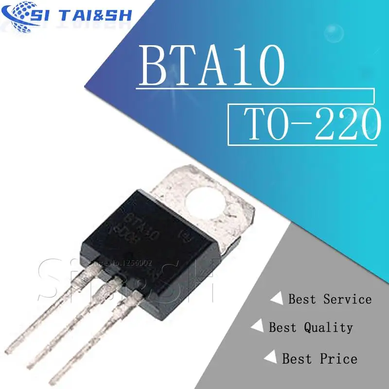 10pcs BTA16-600B TO-220 BTA16-600 TO220 BTA10-600B BTA12-600B BTA20-600B BTA24-600B BTA10-600 BTA12-600 BTA140-600 BTA140-800