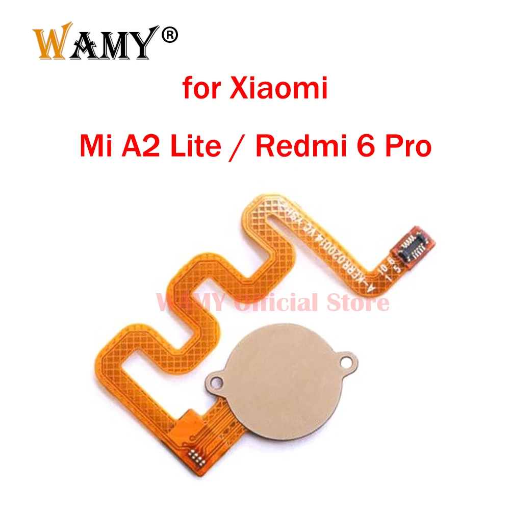 New Touch ID Fingerprint Sensor Flex Home Button Flex Cable For Xiaomi Mi A2 Lite /Redmi 6 Pro