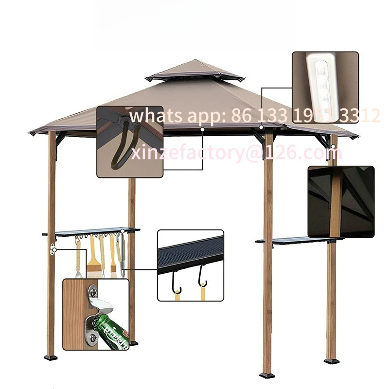 

BBQ tent outdoor picnic camping straight top camp thickened shading and sun protection pavilion