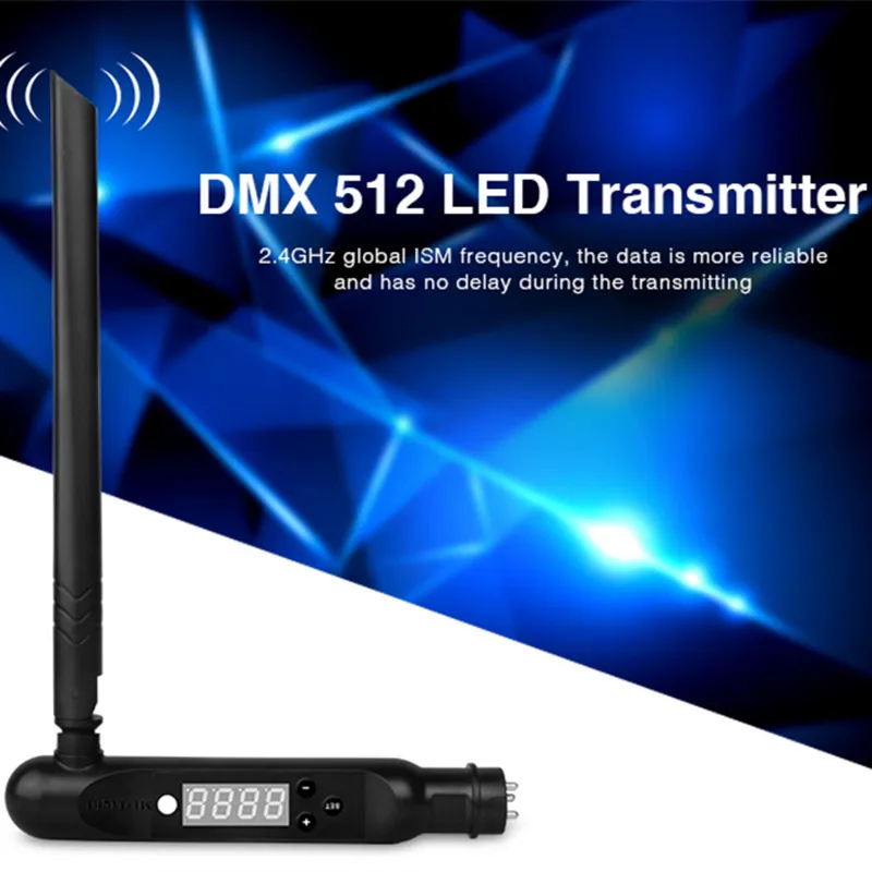 

Free shipping 2.4G Wireless ISM wireless DMX512 3pin XLR transmitter DMX Receiver adapter for Disco LED Stage PAR Effect Lights