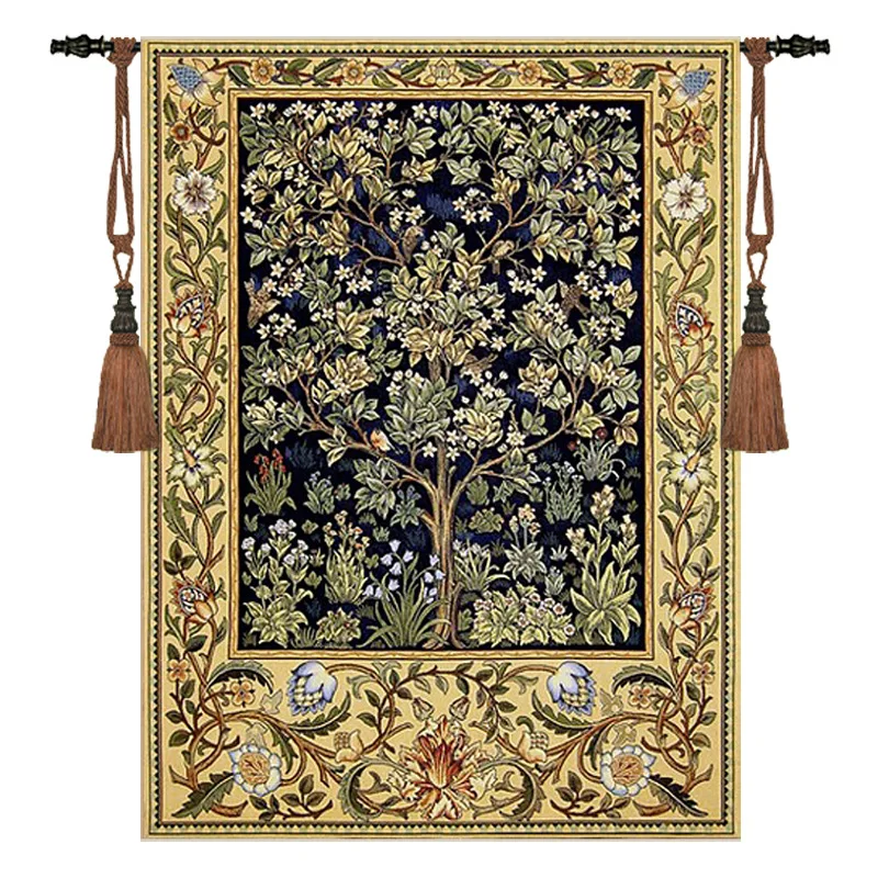 

Digital Color Weaving Jacquard Goblin Tapestry Pure Cotton O'Brien Wall Carpet Morris 85*120cm