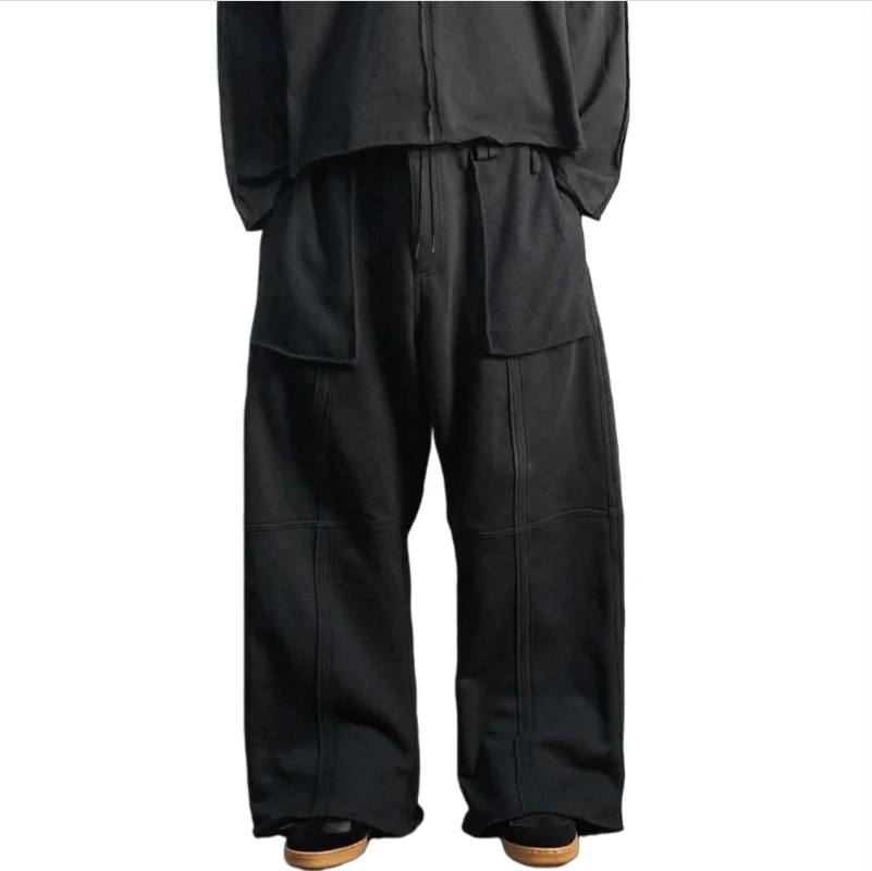 

Осень 2024, мужские камуфляжные длинные брюки, повседневная спортивная одежда, свободная рабочая одежда, широкие брюки, модные модные спортивные штаны с несколькими карманами