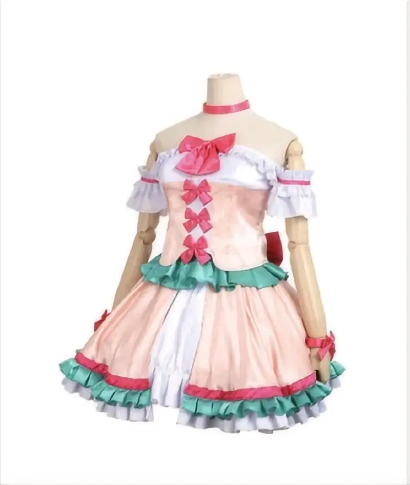 فستان فتاة الفرقة أنيمي القوس الكبير خادمة تأثيري حلي مخصصة