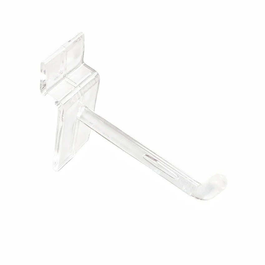 Plastic Merchandise Hanging Hanger Display Hooks Trough Slot Plate Board Commodity Promotion Store Rack Shelf 1Pack