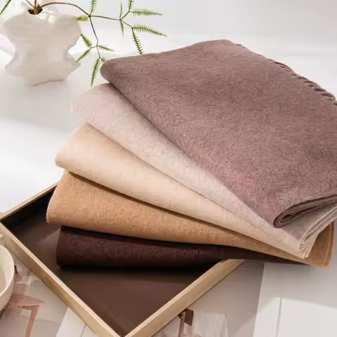 63Colors Solid Women Winter Scarf Warm Chunky Cashmere Shawl Outdoor Luxury Tassels Pashmina Bufanda Lady Wrap Windproof Scarves