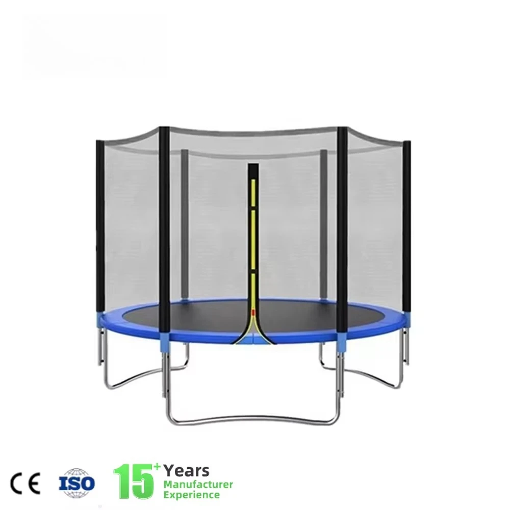 Cheap Customized Wholesale  Big Garden Round Outdoor Trampoline With Enclosure Safety Net