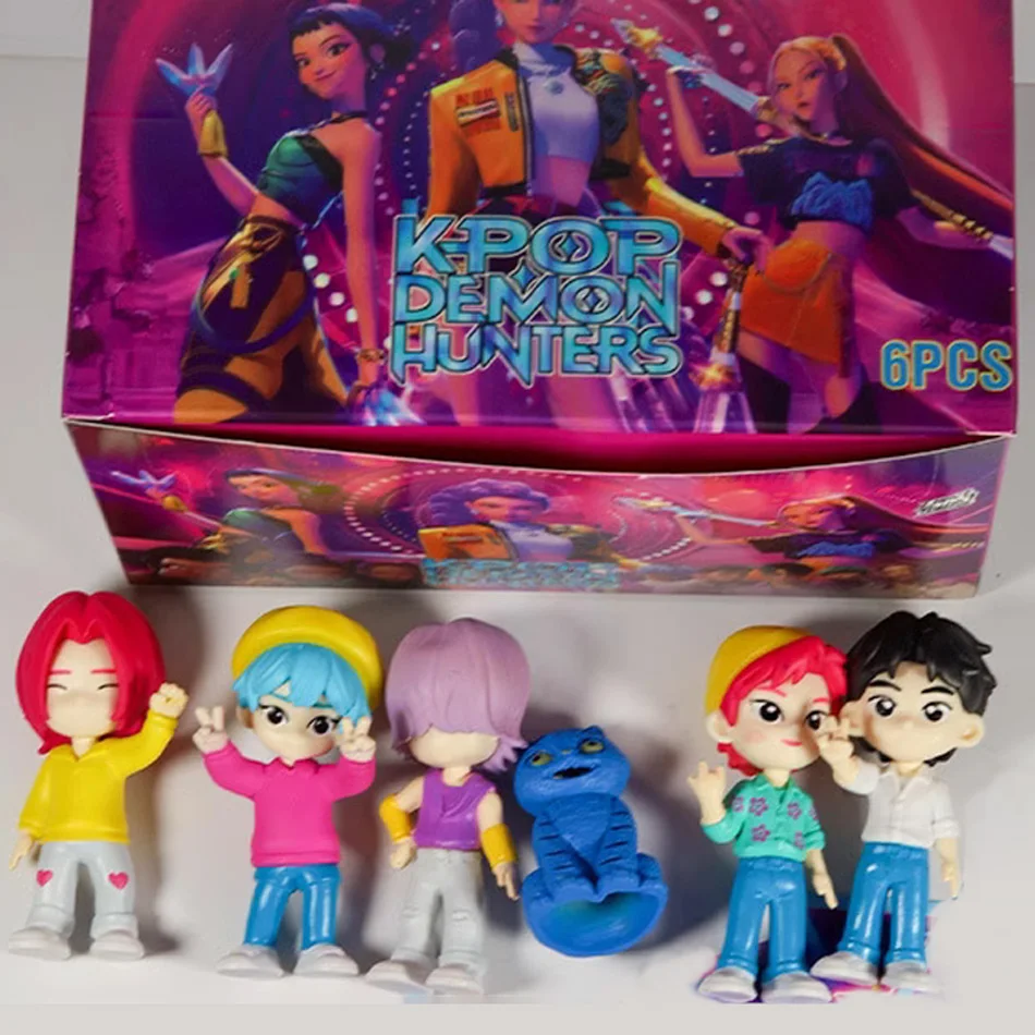 6 styles Kpop Demon Hunter Figures blind box Mystery Box Set Derpy Tiger Rumi Mira Zoey Sussy Figurines South Korea Fan Gifts