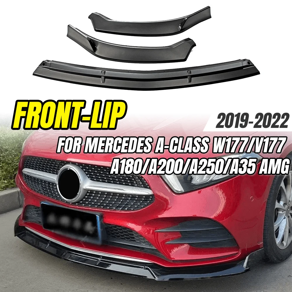 Frontspoiler-Schutzblende für Mercedes A-Klasse W177 V177 A180 A200 A250 A35 AMG 2019-2022