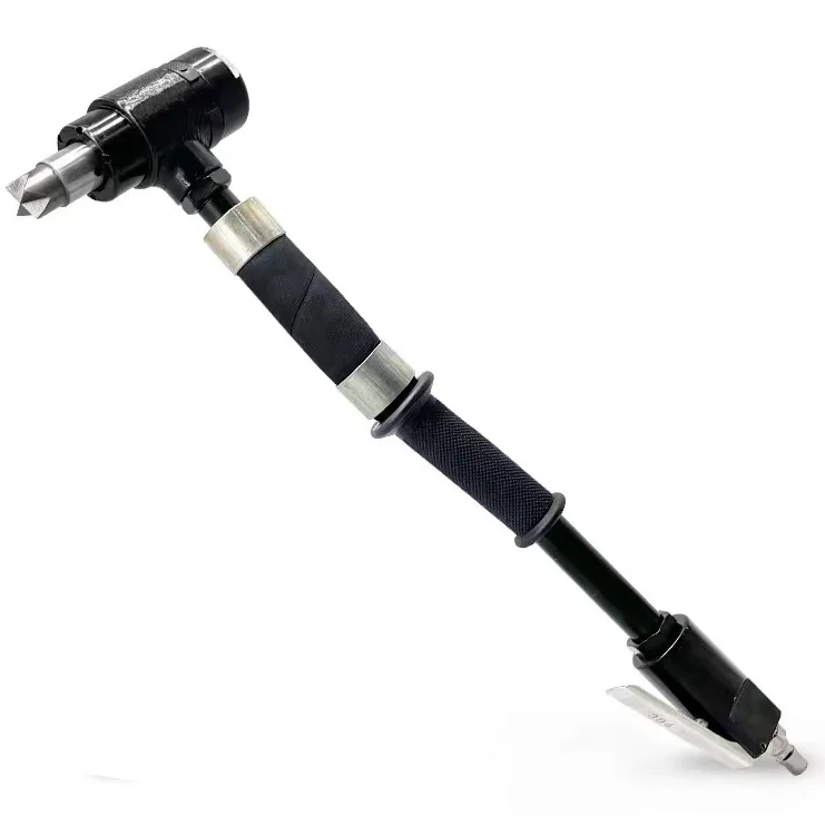 

TY66139LV LOW VIBRATION Air Piston Scaler 3900 BPM Long Handle Tungsten carbide Cruciform tip Vibration Damping Grip IMPA 590384