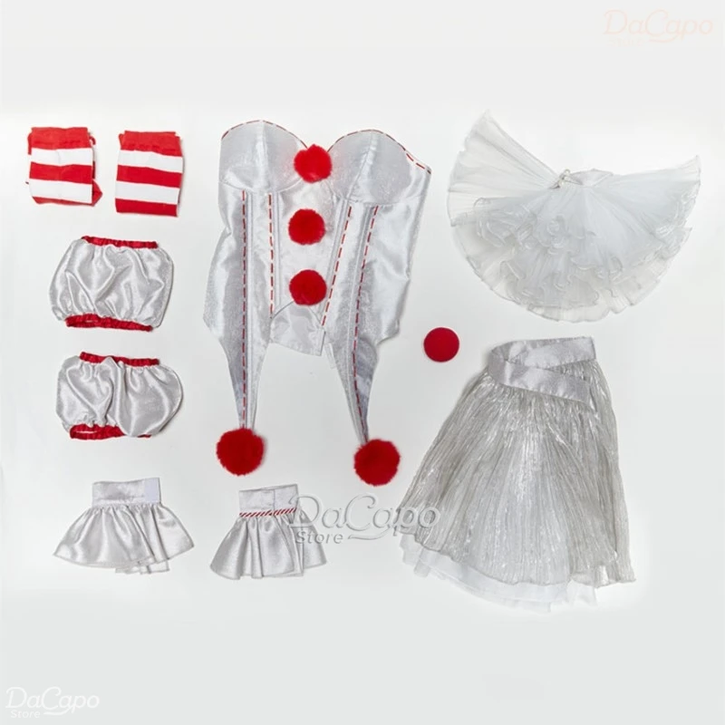 فستان الهالوين لفيلم المهرج Pennywise فستان تنكري شعر مستعار Genderswap رعب مخيف مثير فستان نسائي لحفلات الكرنفال #3