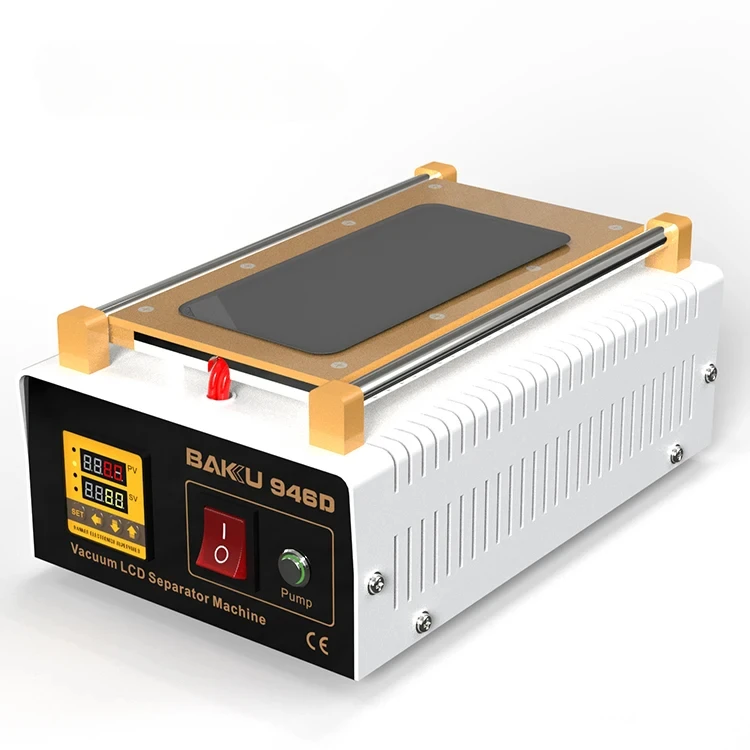 BAKU BK-946D Import Built-in Pump LCD Separation Glass Disassemble Machine 2 in 1 Mobile Phone Repairing Machine