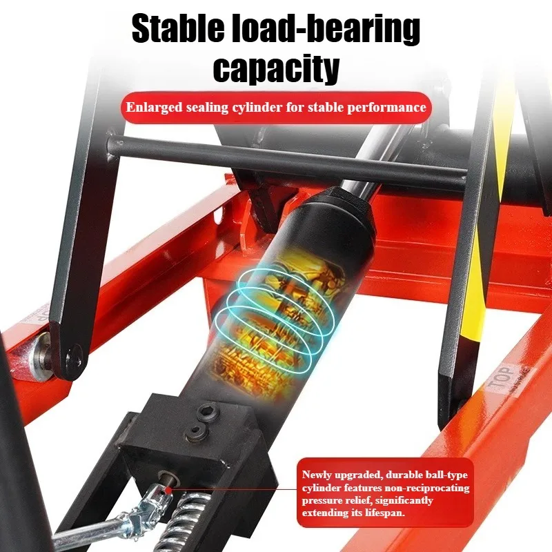 150 كجم 500 كجم 800 منصة رفع هيدروليكية متنقلة شاحنة مستودع التعامل مع تحميل دليل كهربائي صغير مصعد العمل عربة مسطحة