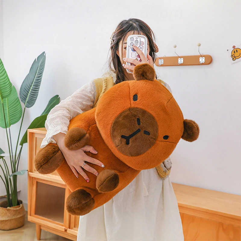 

Кавайная капибара, плюшевая игрушка, мягкая кукла, подушка для обнимашек, милые наполненные животные, детский подарок на день рождения, Рождество для девочек, Douyin Capybara