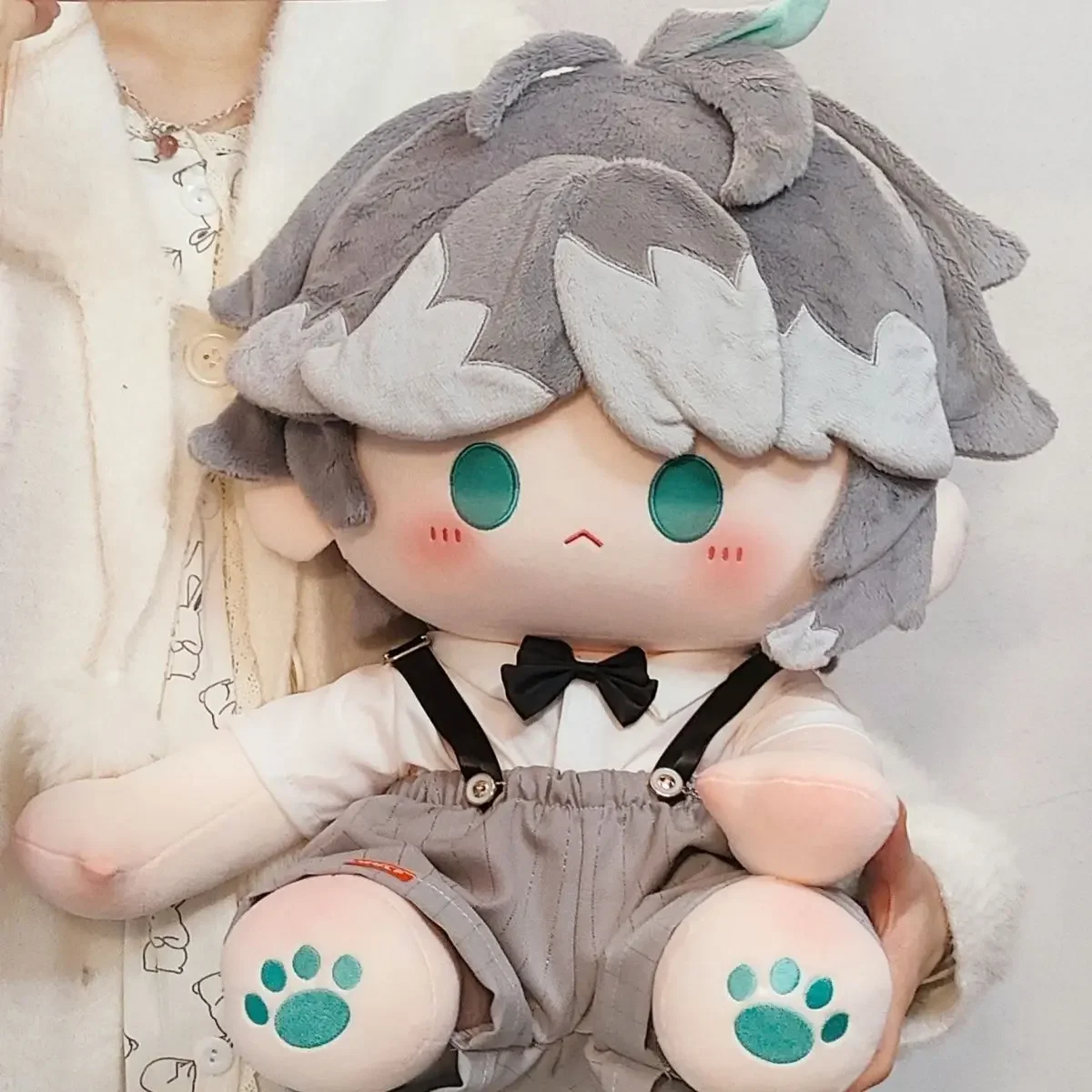 

40 CM Anime Genshin Impact Alhaitham Cartoon Sitting Posture Cotton Body Cosplay Dress Up Cotton Doll Cushion Pillow Game Figure