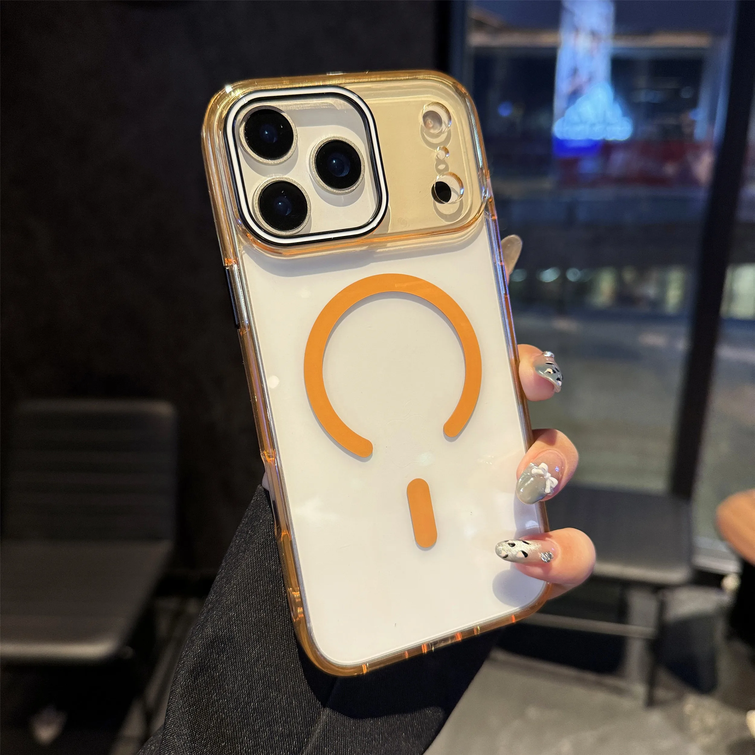 

2025 New Transparent Magsafe Magnetic Case for IPhone 17 Pro Max 16 15 14 Pro Max Wireless Charging Acrylic Hard Protect Cover