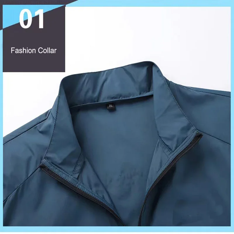FOXMAUCB-Chaqueta de ciclismo para hombre, cortavientos para bicicleta, Chaqueta fina para bicicleta de montaña, ropa para senderismo y escalada, protección solar, ropa para MTB