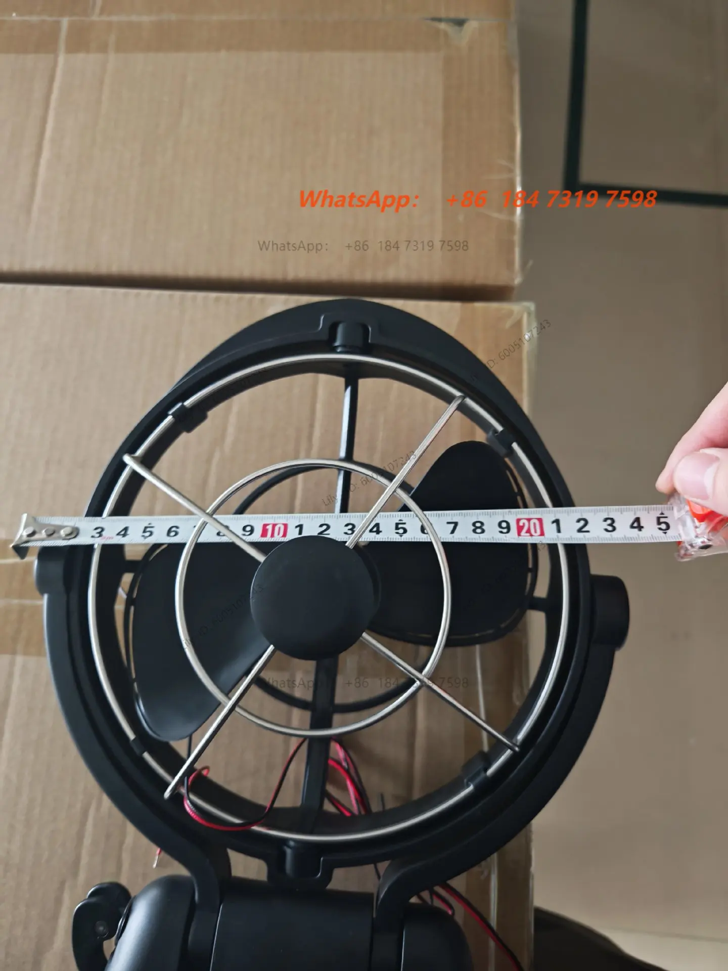 RV Fan DC Fan 12V24V Car Hanging Head Fan Multi-Gear with Remote Control Marine