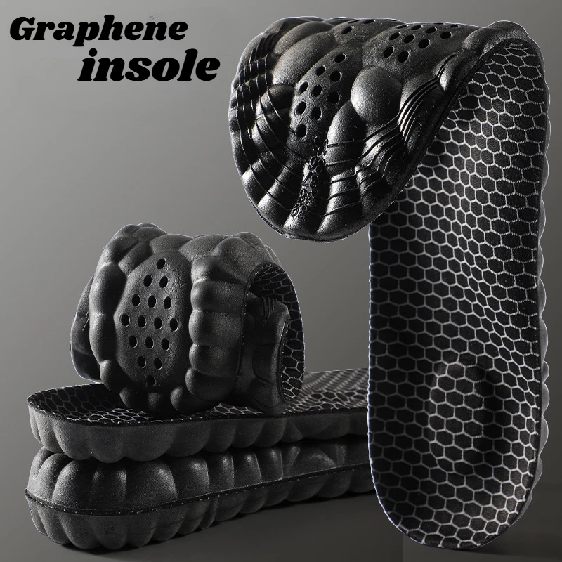 Graphene Latex Sport Insoles Soft Shoe Pads Arch Support Orthotic Insoles Breathable Deodorant Shock Absorption Cushion