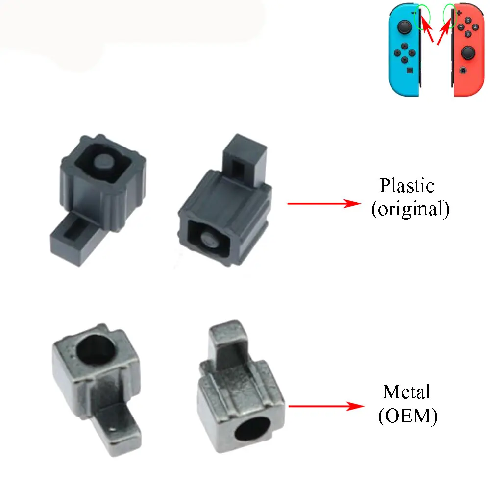 Cltgxdd 1 çift için orijinal plastik ve OEM Metal kilit toka anahtarı NS NX sevinç Con onarım parçaları JoyCon sol sağ denetleyici