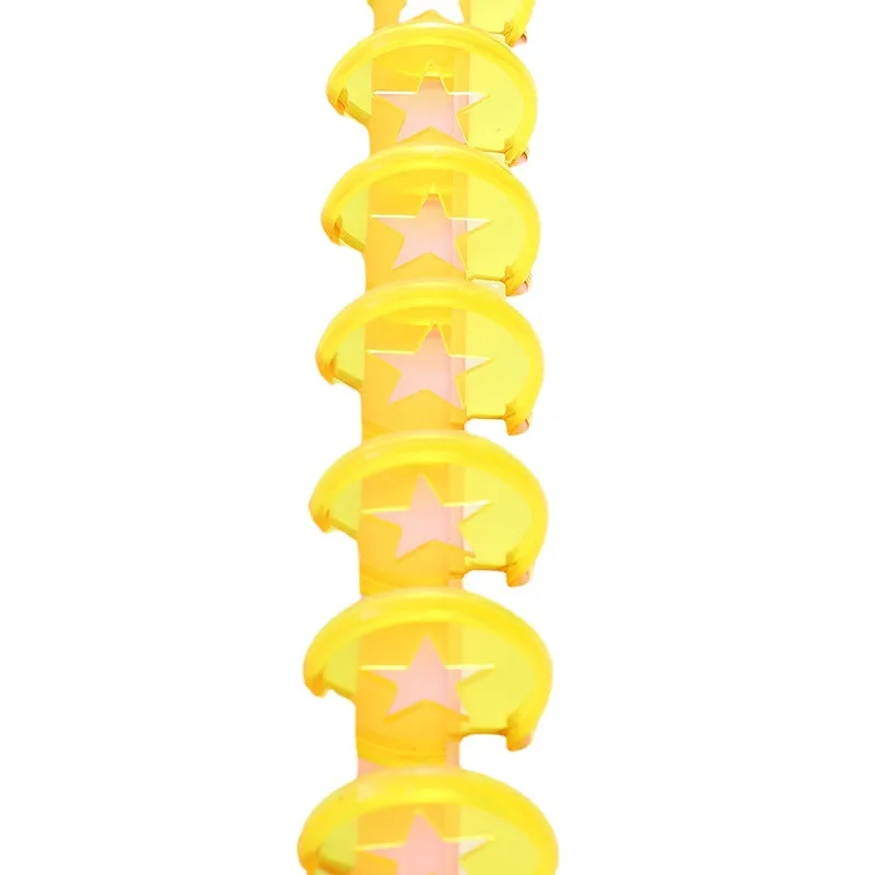 100Pcs 30mm New Transparent Mushroom Hole Binder Notebook Plastic Disc Rings Notebook Loose Leaf Buckle Plastic Button