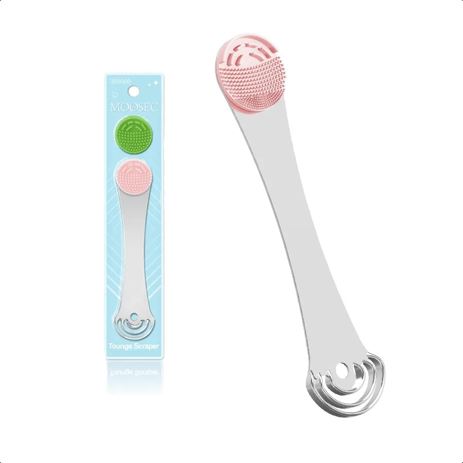 

Tongue ScraperSilicone Tongue Cleaner Both for Adults and Reduce Bad Breath Oral Care Reusable Tongue Scrubber Brushes Oral Hyg