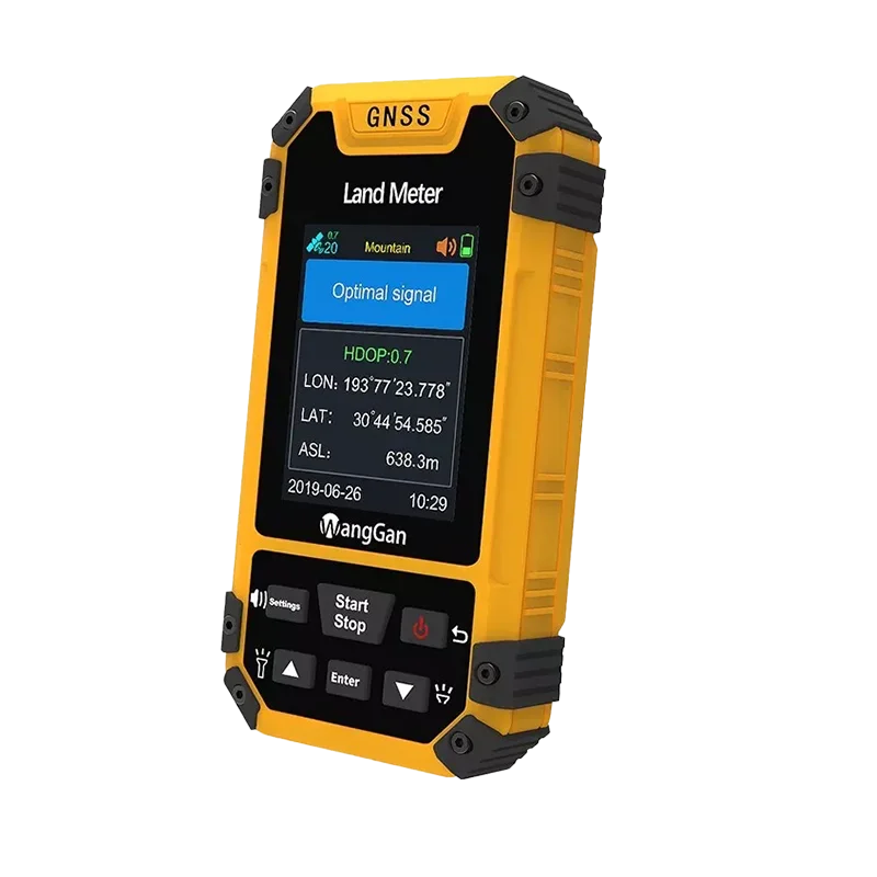 عداد الأرض GNSS، شاشة ملونة، خريطة في الوقت الحقيقي، البث الصوتي، بطارية مزدوجة، صناعية 3 مقاومة، قياس المنطقة للزراعة