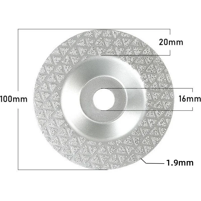 Imagem -06 - Disco de Moagem de Diamante Uso Molhado e Seco Mármore Granito Pedra Artificial Disco de Lixamento Cerâmico Unidade Unidades 45 60 100