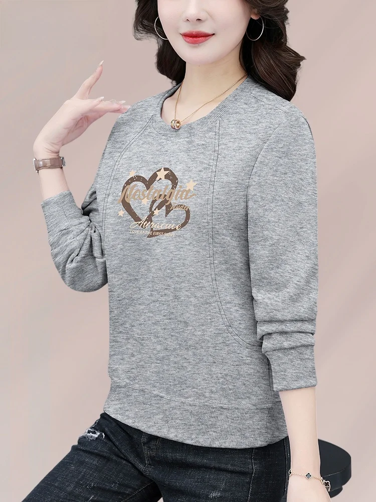 TUCANO Blusa Feminina de Manga Curta 2026 Nova Coleção Primavera Solta Esportiva Camada Base Top Manga Longa Punho Estampado ...