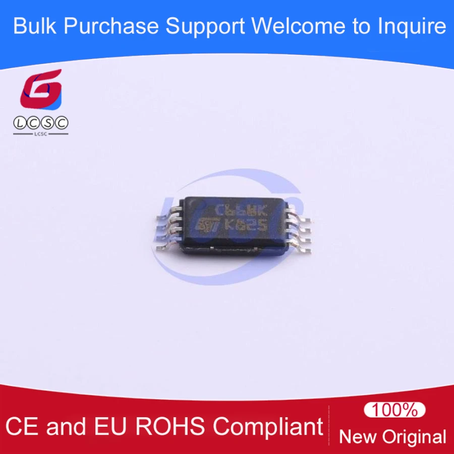 

M93C66-WDW6TP MICROWIRE Serial Access EEPROM 2.5V~5.5V 4Kbit 2MHz TSSOP-8 Memory IC Chip C66WK 10Pcs/Pack