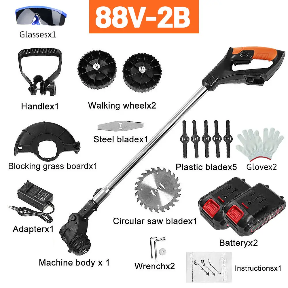 Battery Electric Weed Eater Lawn Edger Cordless Grass String Trimmer Cutter US