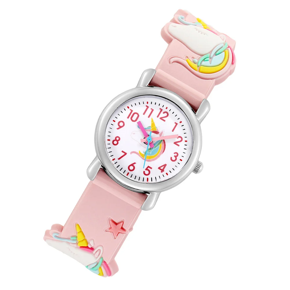 معصم يونيكورن لساعة معصم ثلاثية الأبعاد كرتونية رقمية لطيفة ثلاثية الأبعاد هدية عيد الميلاد والكريسماس