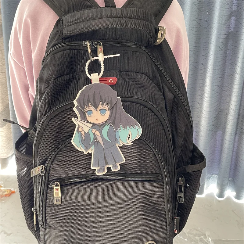 

New Demon Slayer Tokitou Muichirou Anime Action Figure Non-woven Fabric Kawaii Key Backpack Decoration Doll Toy Christmas Gifts