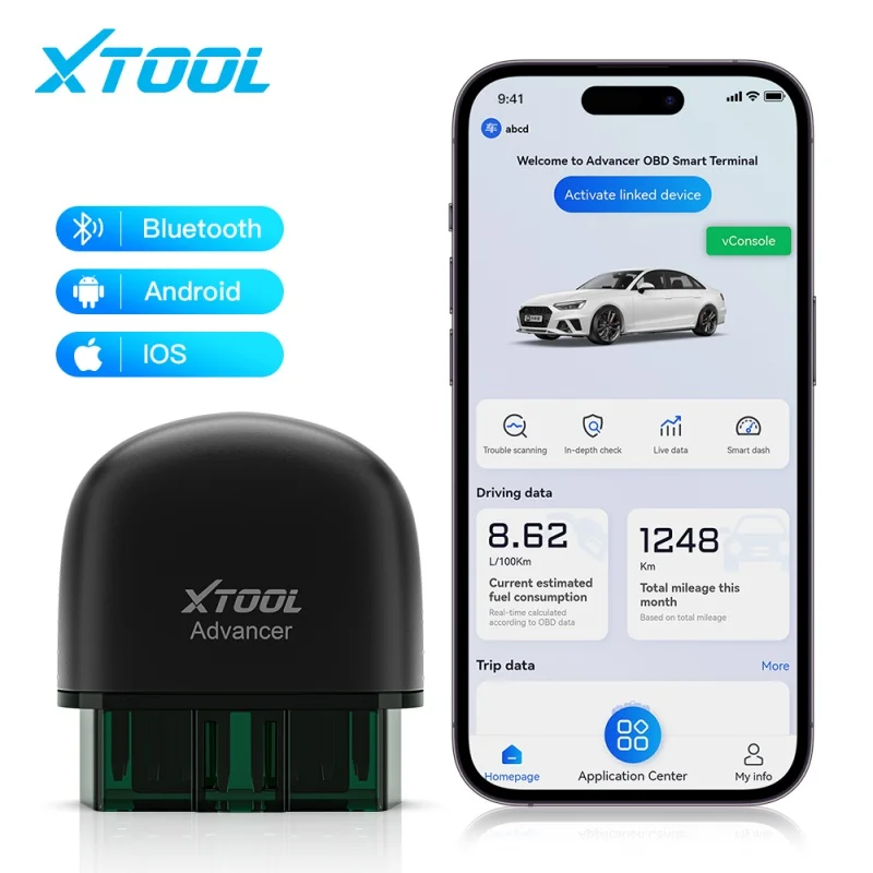 XTOOL Advancer AD20 Car Engine Diagnostic Tools OBD2 Code Reader Scanner Android /IOS Better than ELM327/AD10 Update