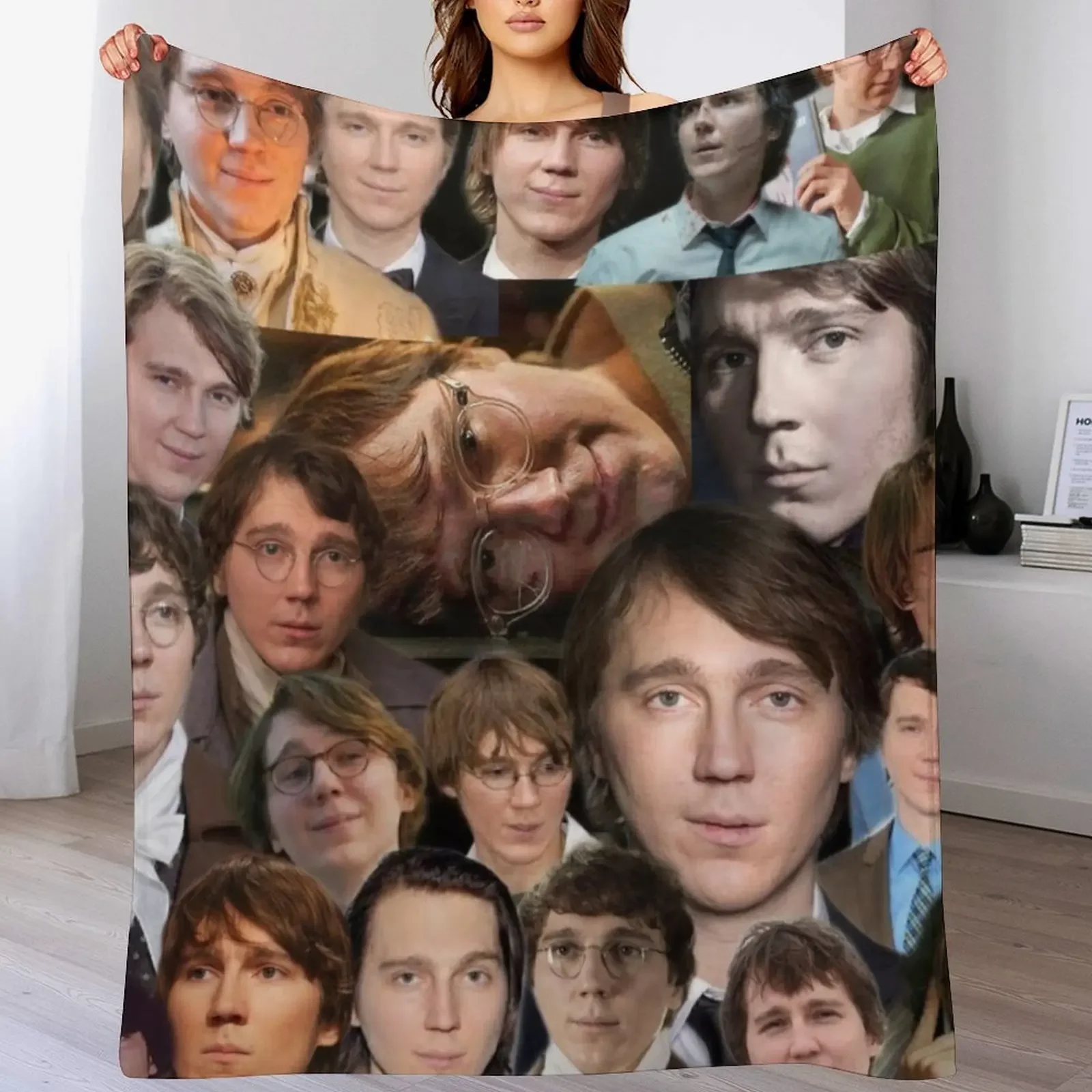paul dano - I love paul dano photo collage Throw Blanket Cozy Warm Blanket for Bed Room Decor