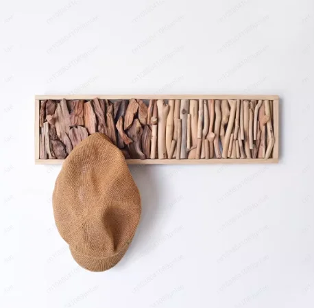 No Punching Solid Wood Coat Hook, Wall Hanging Behind The Bedroom Entrance Door, Creative Hanger Decoration