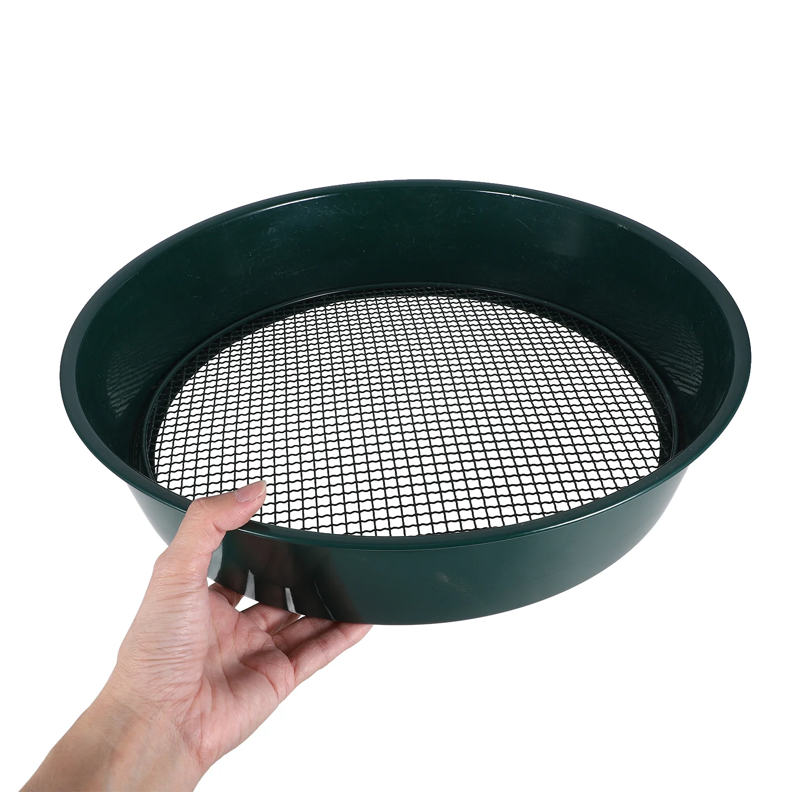 1 مجموعة المعادن التربة المغربل ثلاثة حفرة شبكة الشاشة لحديقة التربة السماد الحصى إزالة دائم البستنة أداة شبكة سلك الشاشة