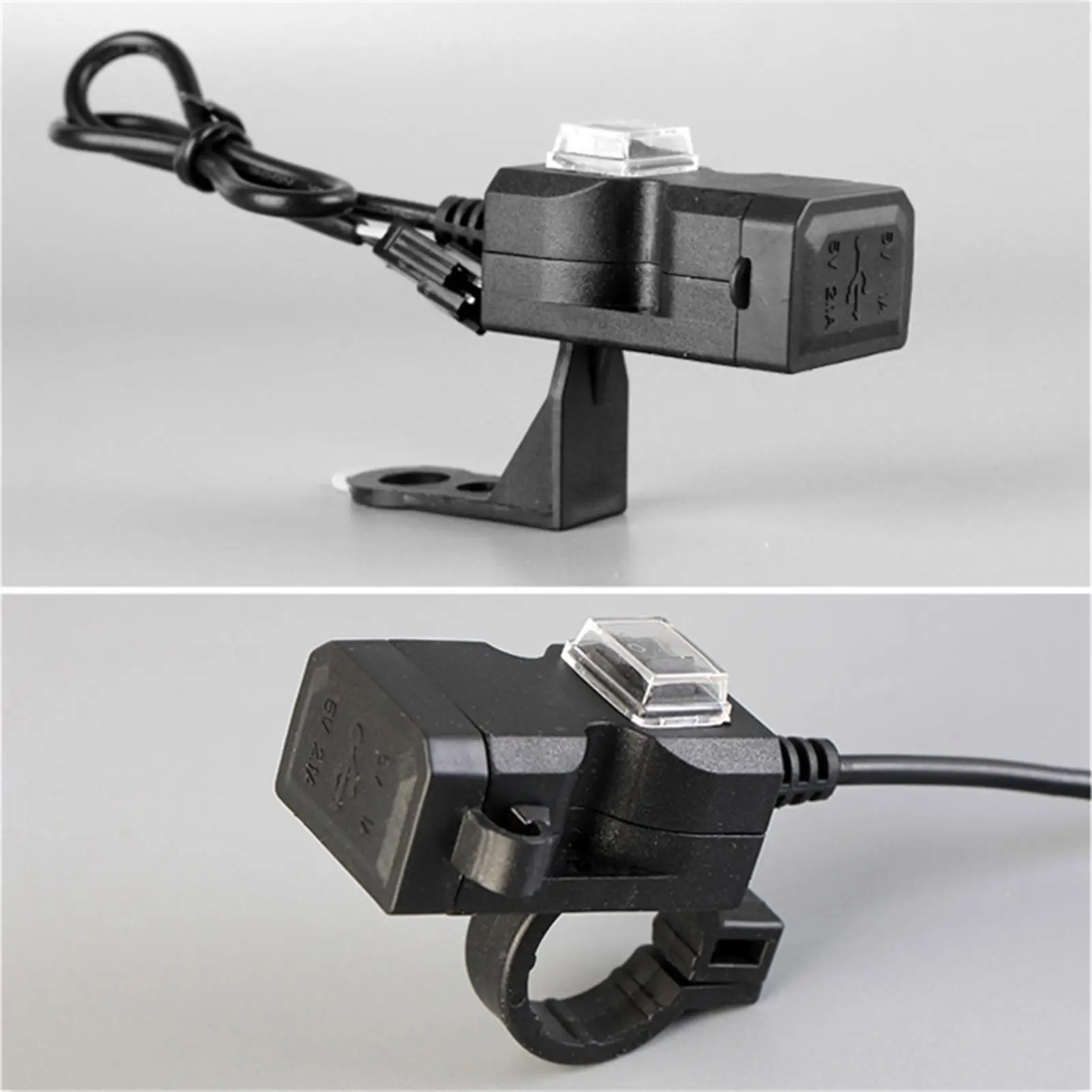 Motorcycle USB Charging Port Quick Waterproof Adapter Socket Motorcycle USB Socket For GPS Tablet Dashboard Camera Motorbike