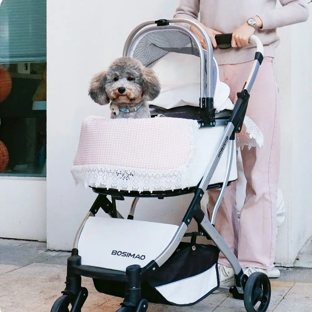 Durable Soft Pet Stroller Pad Breathable Washable Dog Car Cushion Foldable Anti-Slip Cat Inner Mat Sofa